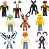 Lemoneon Action Figures Toys 10 Pcs - Deer Owl Wolf Ram and Others - Collection for Video Game Fans