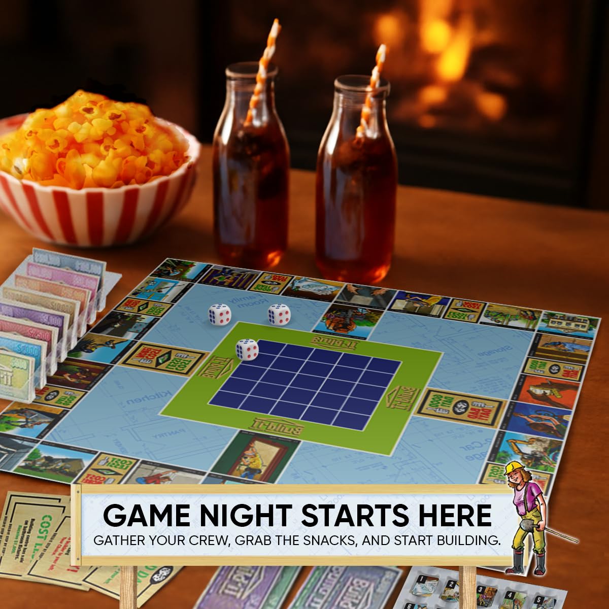 Build-iT Step By Step Board Game. Exciting House Construction Strategy Board Game for Family and Friends