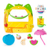 Gabby’s Dollhouse, Cakey’s Fruit Smoothie Balcony Playset, 8-Pcs with Toy Figures, Doll’s House Accessories and Sensory Play, Kids’ Toys for Girls