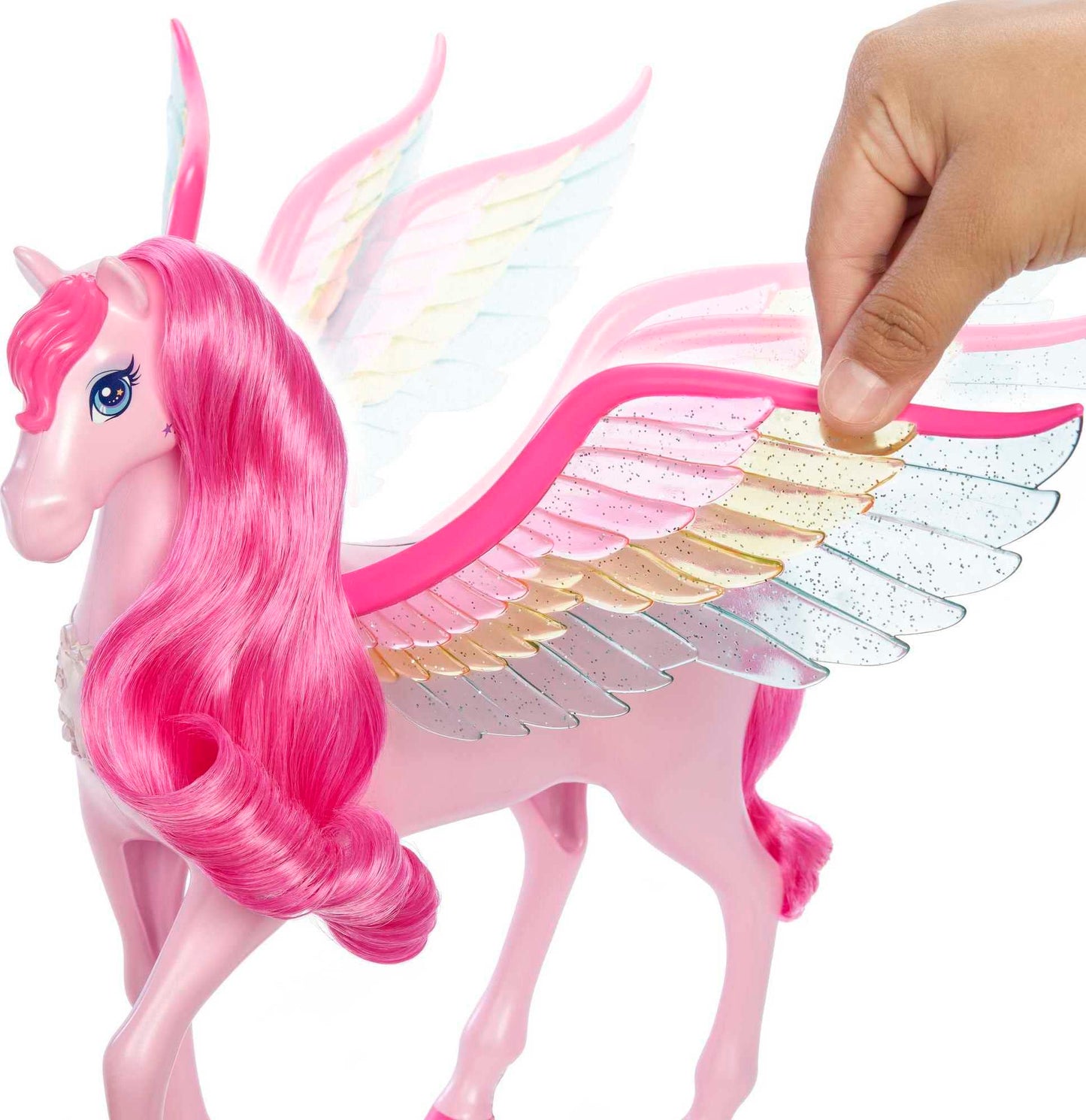 Barbie Mattel Fairytale A Touch of Magic Pink Pegasus with Puppy