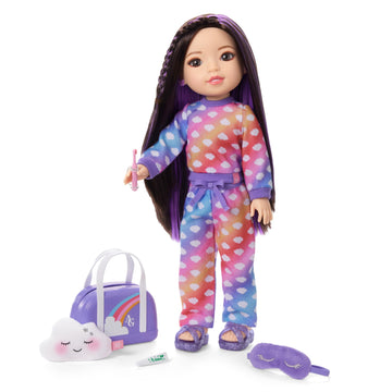 American Girl, AG Sisters Staying Up Late Styles, Doll Clothes, For 14.5-inch Dolls, 8 pcs, For Ages 4+ (Amazon Exclusive)