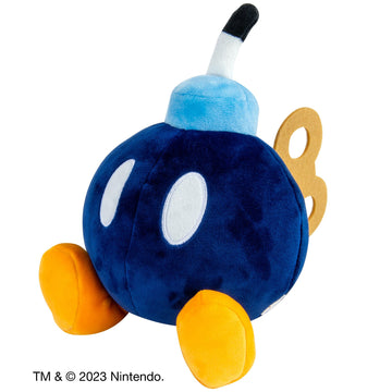 Club Mocchi Mocchi- Super Mario Plush - Bob-Omb Plushie - Squishy Mario Toys and Cute Stuffed Animals - Gaming Room Decor - Video Game Collectibles