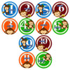 Baby Monthly Stickers | BOY Jungle Monkey Baby Milestone Sticker | Infant Newborn Boy Photo Prop | Month Bodysuit Stickers for Babies | Cute Safari
