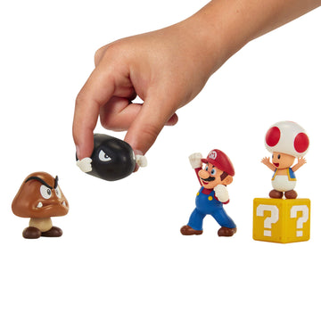 Nintendo Super Mario Acorn Plains 2.5” Figure Multipack Diorama Set