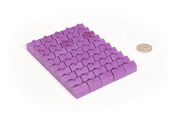 Plastic Hotels: Purple Board Game Replacement Hotel (Colored Miniature Town and City Buildings)