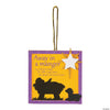 Inspirational Multicolor Away in a Manger Ornament Craft Kit - 4" x 4" (Makes 12) - Perfect for Kids & Family Fun