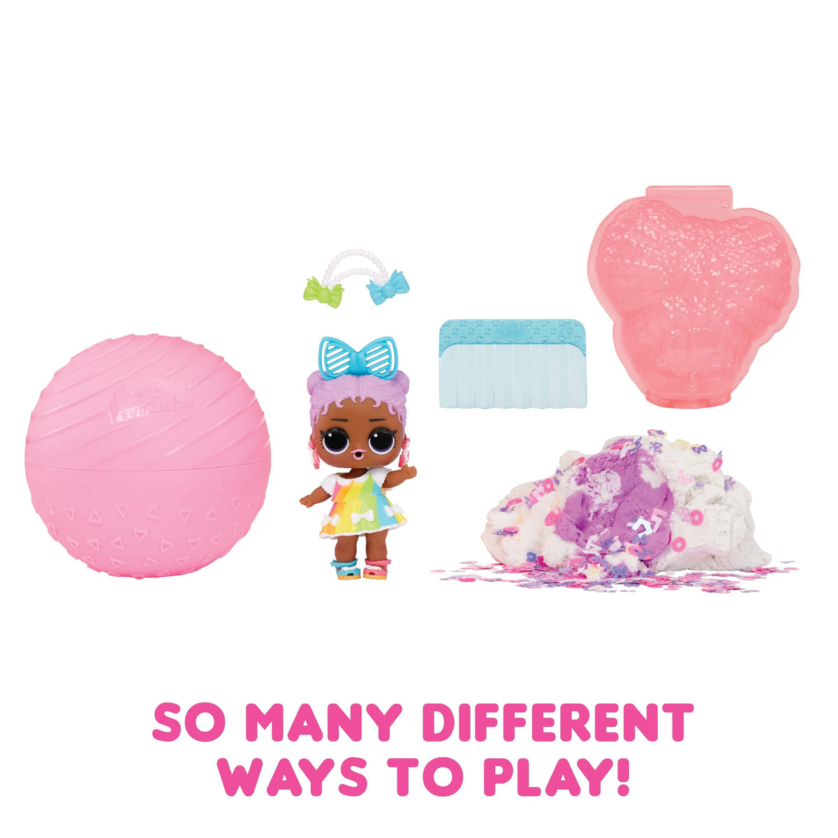L.O.L. Surprise! Squish Sand Magic Hair Tots- with Collectible Doll, Squish Sand Dolls, Surprises, Limited Edition Doll- Great Gift for Girls Age 3+