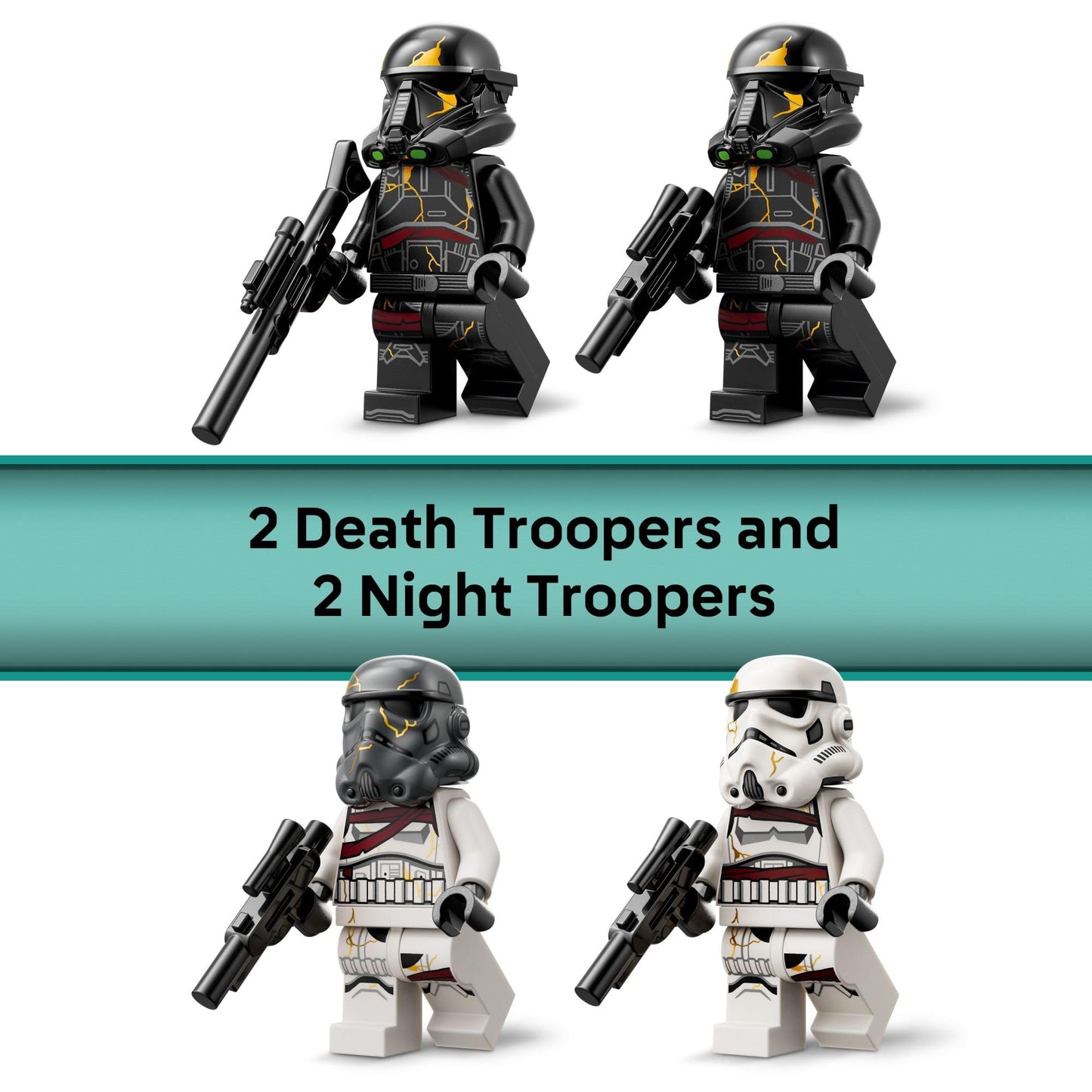 LEGO Star Wars Death Trooper & Night Trooper Battle Pack Kids Toy - Building Set for Pretend Play - Ahsoka Series Model Kit for Boys and Girls, Ages