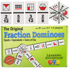 LEARNING ADVANTAGE The Original Fraction Dominoes | Homeschool Learning Fraction Game | 45 Dominoes | Math Manipulative for Kids | Teach Equivalents