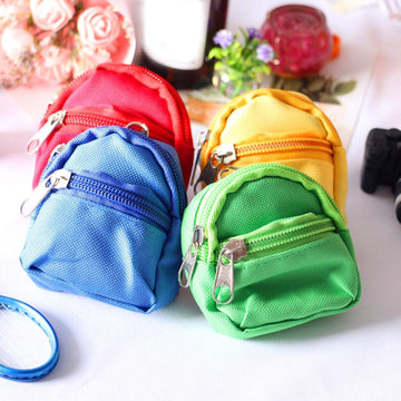 1Pc Red Mini Doll Backpack School Bag Model Dollhouse School Accessory for 1/6 Scale Dollhouse Dollhouse Décor,Simulation Mini School Bag