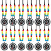 Fun Express Compass Beaded Necklace Craft Kit Makes 12 - Sunday School Crafts for Kids Ages 4-8 | Christian Crafts VBS Vacation Bible School Supplies
