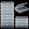 FVIEXE 24PCS Playing Card Case, 3.8 x 2.7 x 0.8 Inch Plastic Playing Card Box Clear Card Game Storage Organizer, Empty Standard Size Card Deck Cases