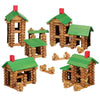 Tumble Tree Timbers Wood Building Set - 450 Pieces. Build Log Cabins. Educational STEM Toy
