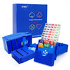 Jranter Bridge Bidding Boxes- Set of 4 Premium Bridge Kit Bidding Device in Tournment Texas Holdem, Blue Paper Cards