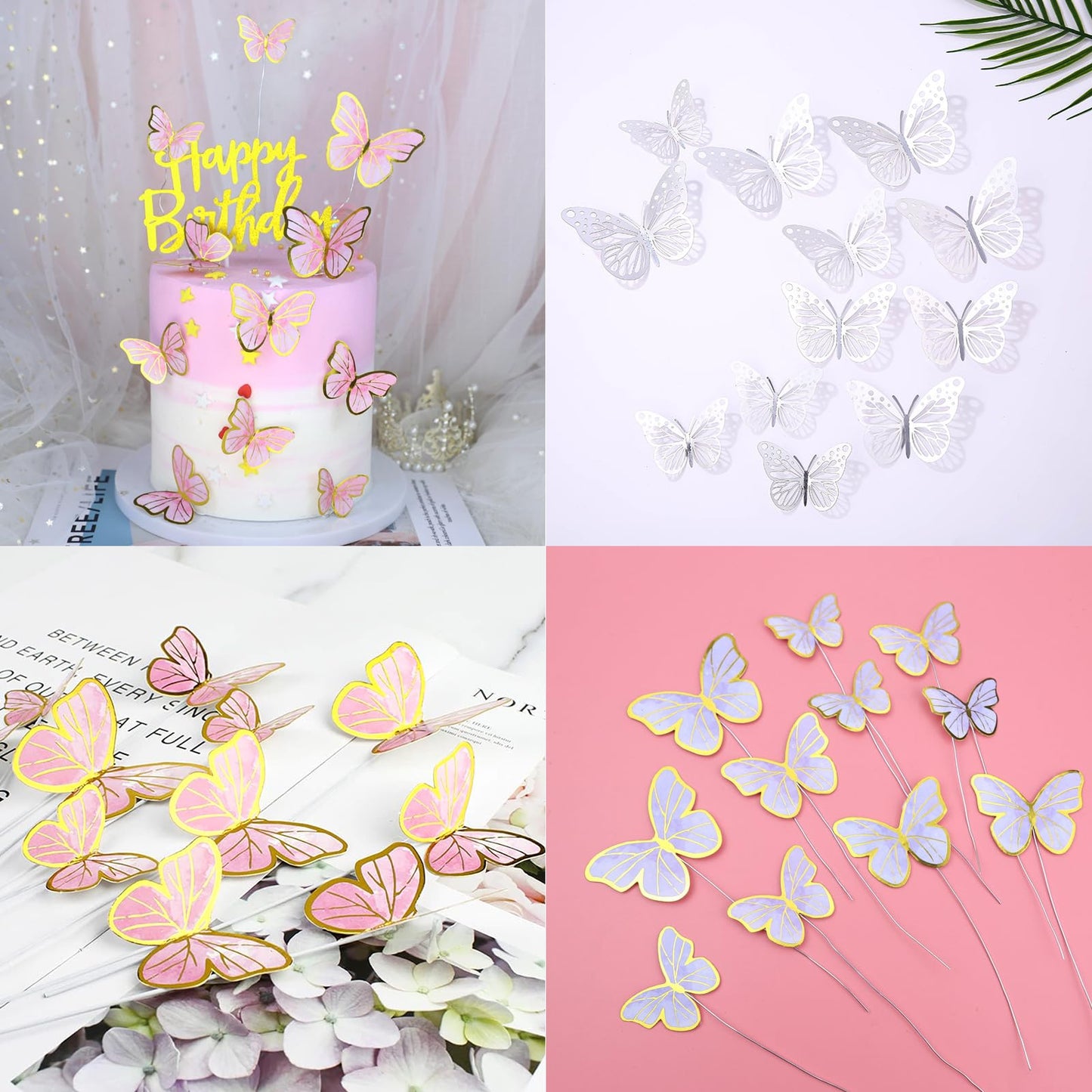 41Pcs Rose Gold 40th Birthday Plates and Napkins for Women,40thBirthday Tableware Set, 40th Birthday Decorations for Women Incl. 20 Plates 20 Napkins