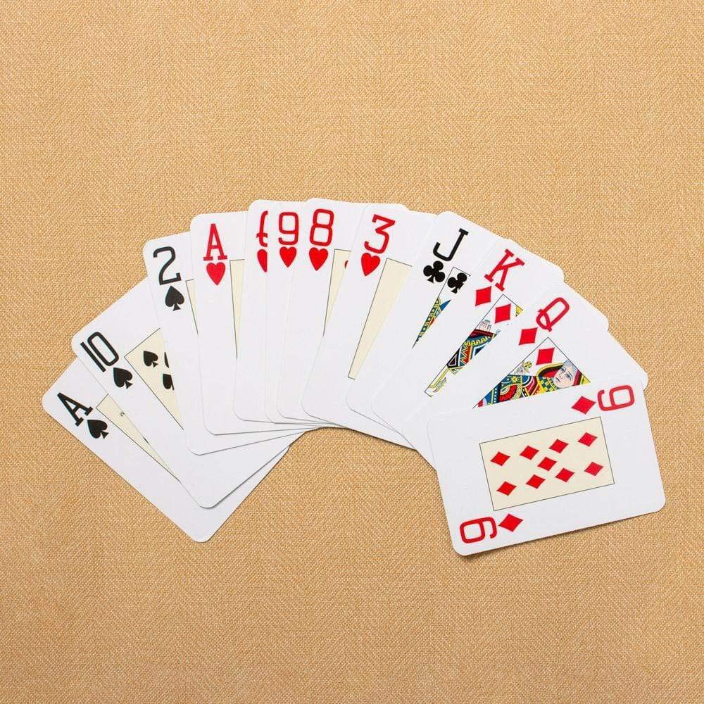 Entertaining with Caspari Double Deck of Bridge Playing Cards, Jumbo Type, Plaid