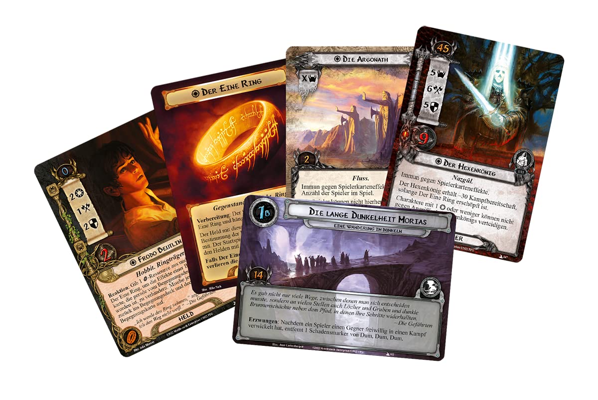 Fantasy Flight Games Lord of The Rings Lcg: The Fellowship of The Ring Saga Expansion Extension de jeu de société Jeu