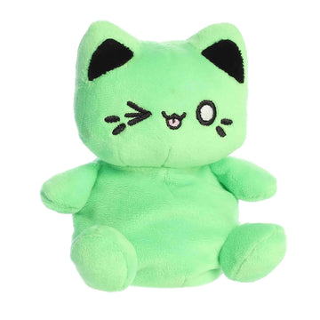 Aurora® Enchanting Tasty Peach® Meowchi Palm Pals™ Stuffed Animal - Bright & Colorful Design for Room Decor - Perfect for Adults, Kids, and Birthdays