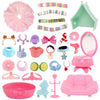 Random Miniature Accessories Set for LPS Pets - Sofa,Bows, Collars,Food & Drink for Shorthair Cat, Collie, Dachshund, Cocker Spaniel & Cow Figures