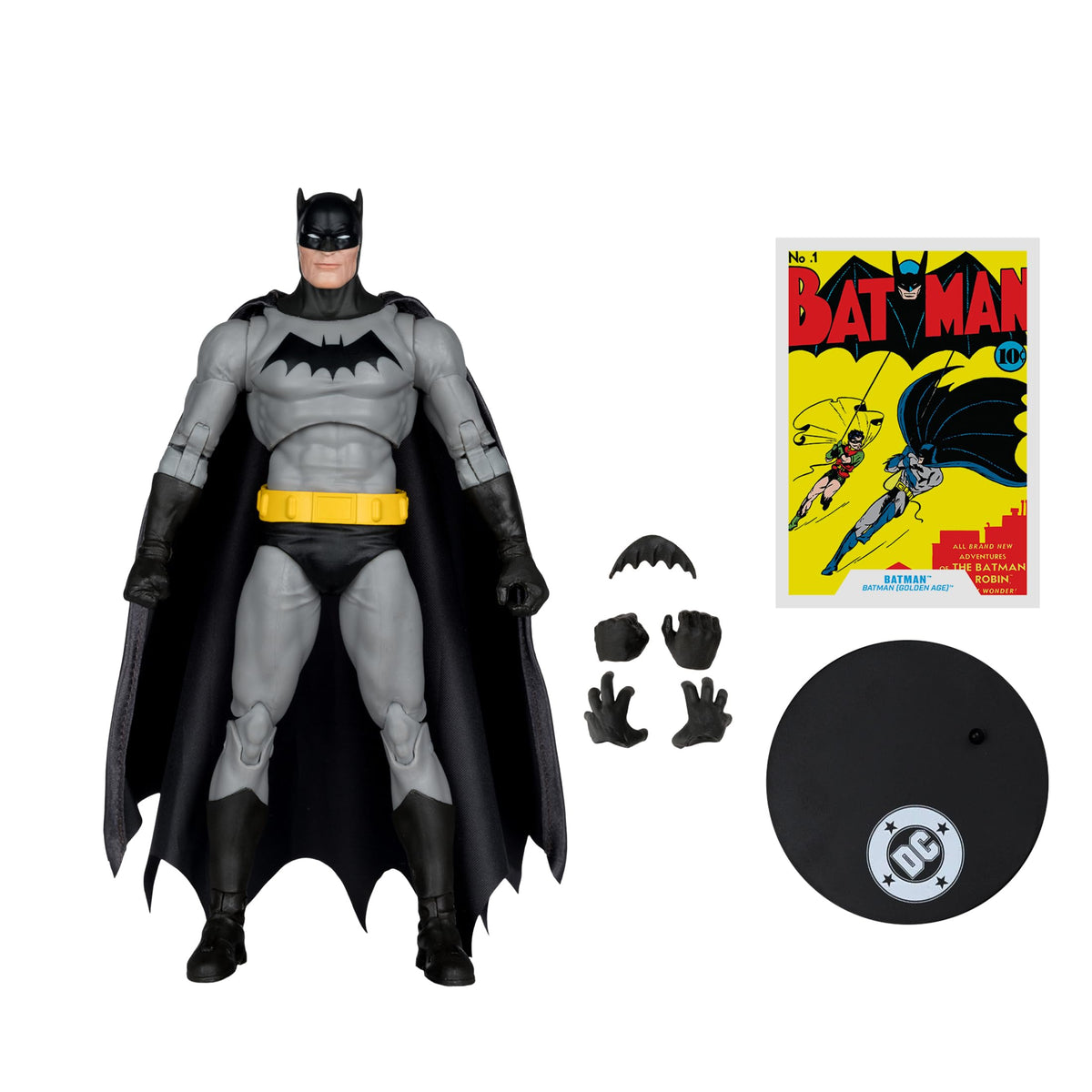 DC Multiverse Golden Age 7 Inch Action Figure Exclusive - Batman Red Platinum
