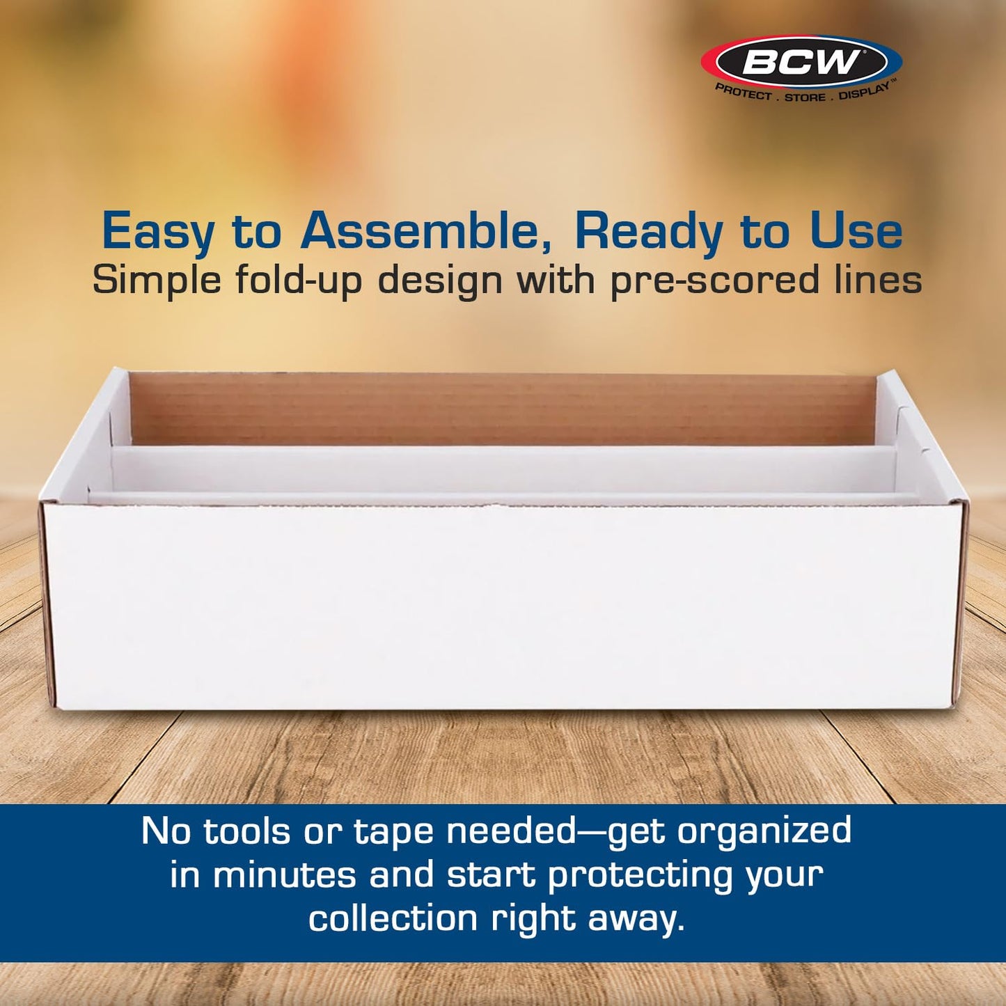 BCW Super Shoe Storage Box - 5 Pack | Cardboard Organizer for Trading, Gaming & Collectible Use | Holds 3,000 Standard or 600 3x4 Toploaders |