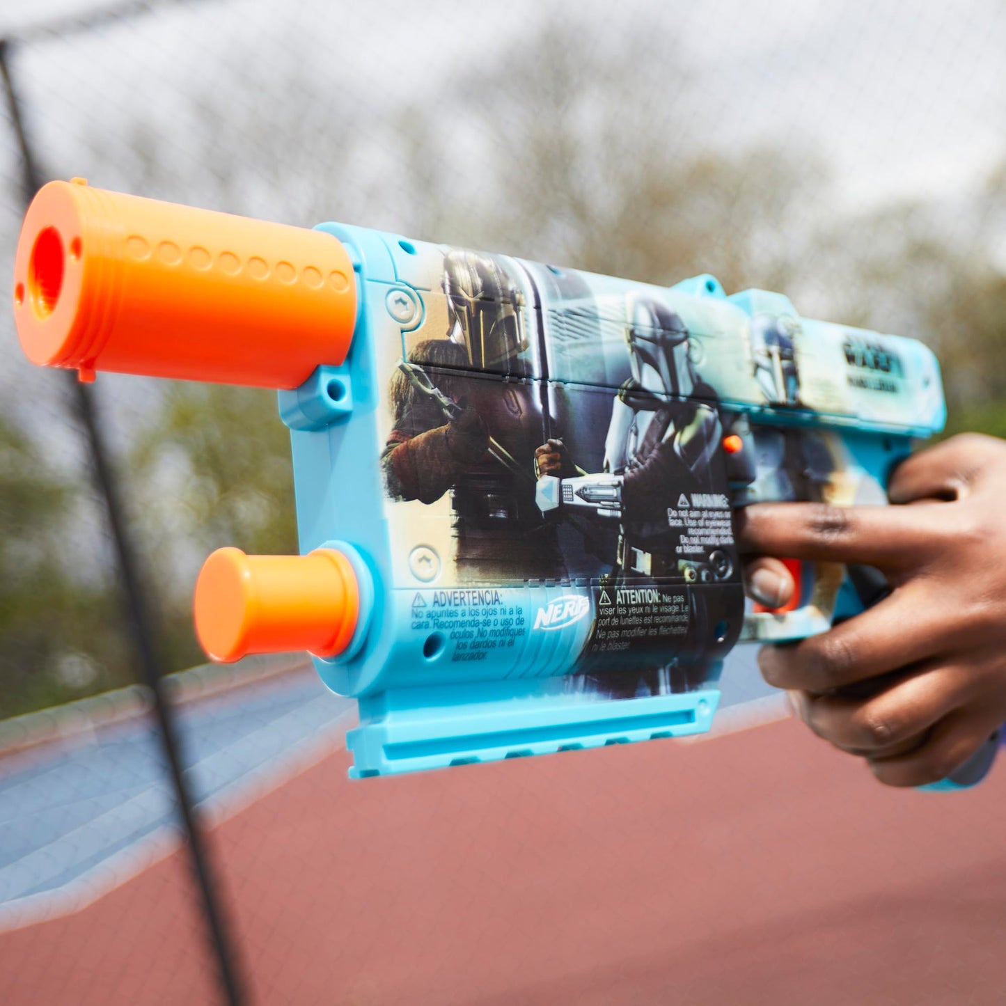 Nerf Star Wars The Mandalorian Dart Blaster, 12 Elite Darts, Internal Clip, Toy Foam Blasters for 8 Year Old Boys & Girls & Up