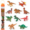 Safari Ltd. Baby Dinosaurs TOOB - 10 Figurines: Pteranodon, Apatosaurus, Triceratops, Brachiosaurus, Stegosaurus, Velociraptor, T-Rex, & More