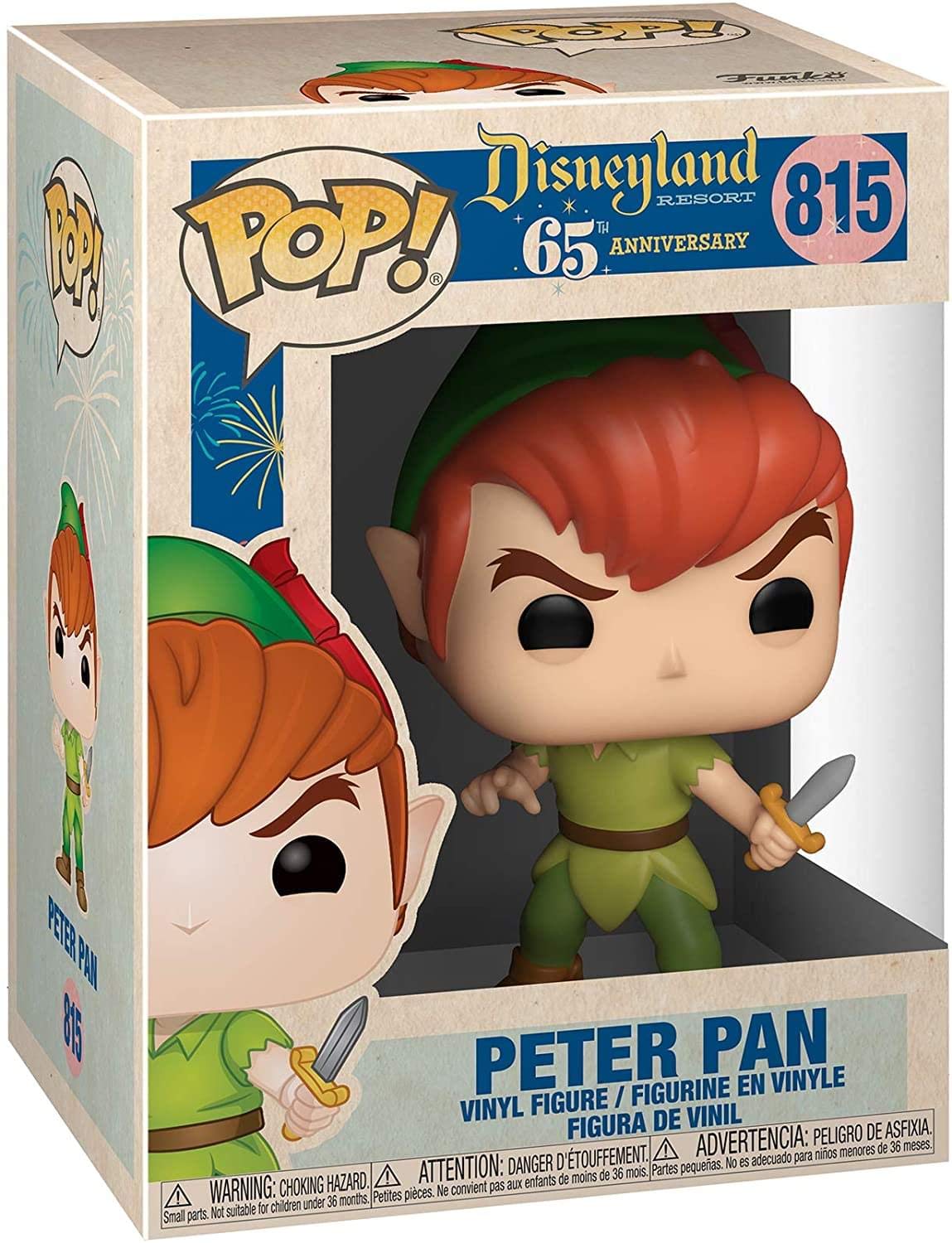 Funko Pop! Disney: Disney 65th - Peter Pan, 3.75 inches, Green