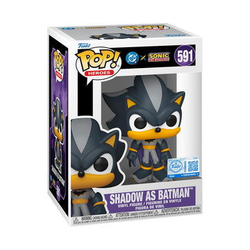 Funko Pop! Heroes: JLA & Sonic - Shadow as Batman - Sonic + DC Comics - Collectable Vinyl Figure - Gift Idea - Official Merchandise - Toys for Kids &