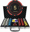 LOYCHIP 300pc Poker Chip Set 11.5g Numbered Aluminum Case Texas Holdem