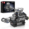 Mould King V8 Engine Building Blocks Sets, V8 Engine Model kit That Run, Build Your Own STEM Model Engine, 8-Cylinder Car Engine Building Engineering