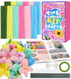 Eppingwin 360 PCS Pipe Cleaners for Flowers, Macaroon Chenille Stems for Crafts, Pipe Cleaners Bulk with Instruction for Tulip, Rose, Lily, Sunflower