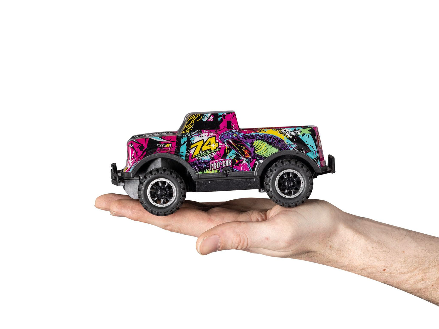 Revell Ghost Driver Remote Control Toy Car for Kids Light Up Toy 2.4GHz RC Cars Truck Gifts for 6 7 8 9 10 Years Old Boys Girls, Purple