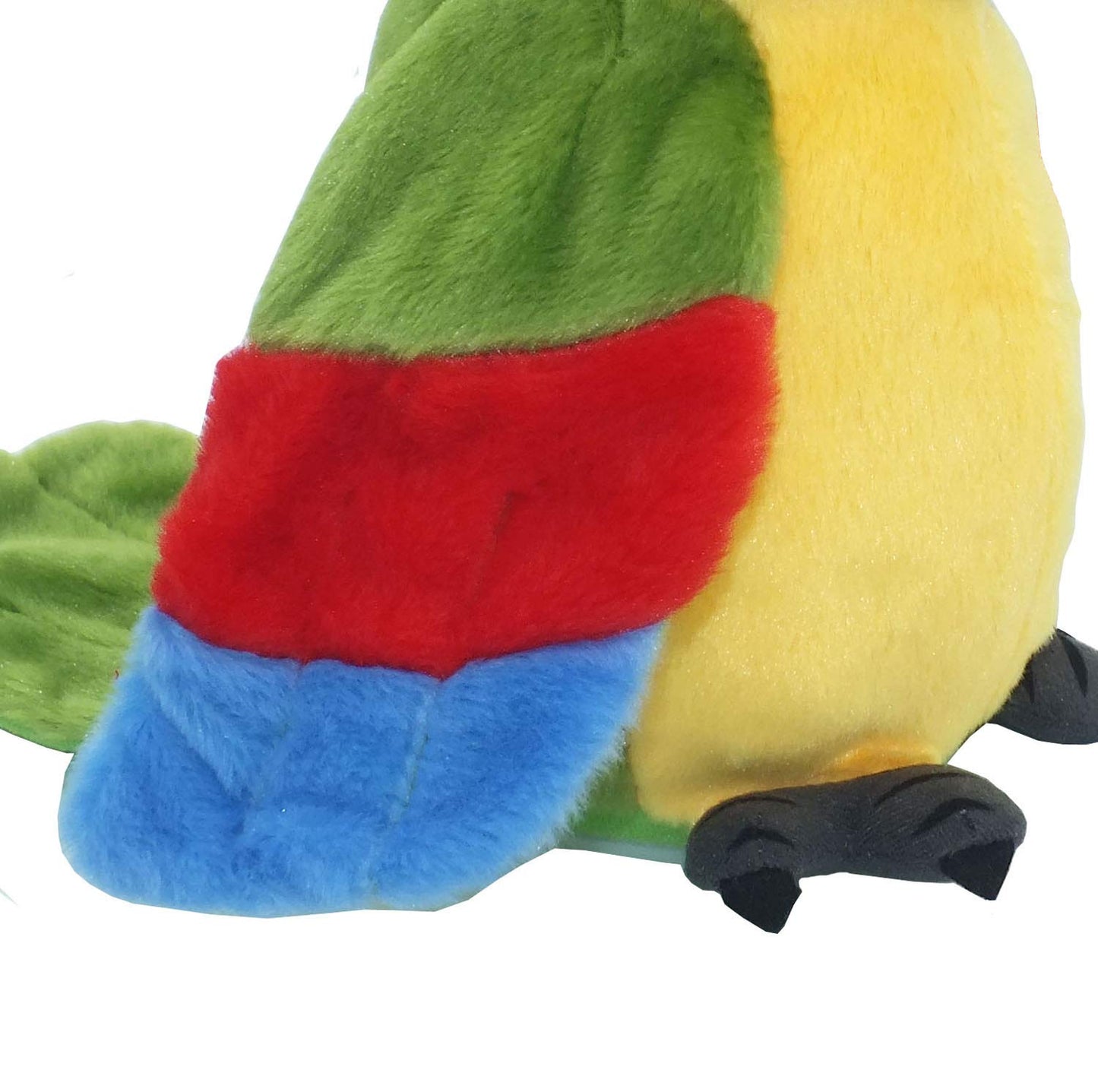 Vincilee Talking Parrot Repeat What You Say Mimicry Pet Toy Plush Interactive Toys Buddy Parrot for Children Gift,4 x 7.8inches(Green)
