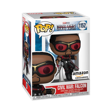 Funko Pop Marvel: Captain America: Civil War Build A Scene - Falcon Figure 10 of 12 - Amazon Exclusive - Collectable Vinyl Figure - Gift Idea
