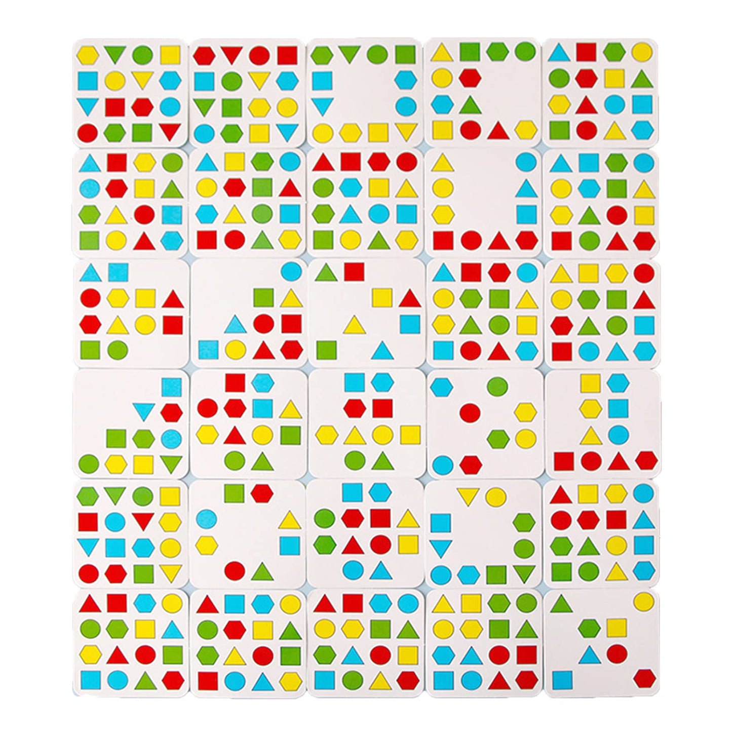 Shape Matching Game Color Sensory Educational Toy, Geometric Shape Quick Matching Board Game Montessori Learning Toys for Toddlers Kids Boys Girls