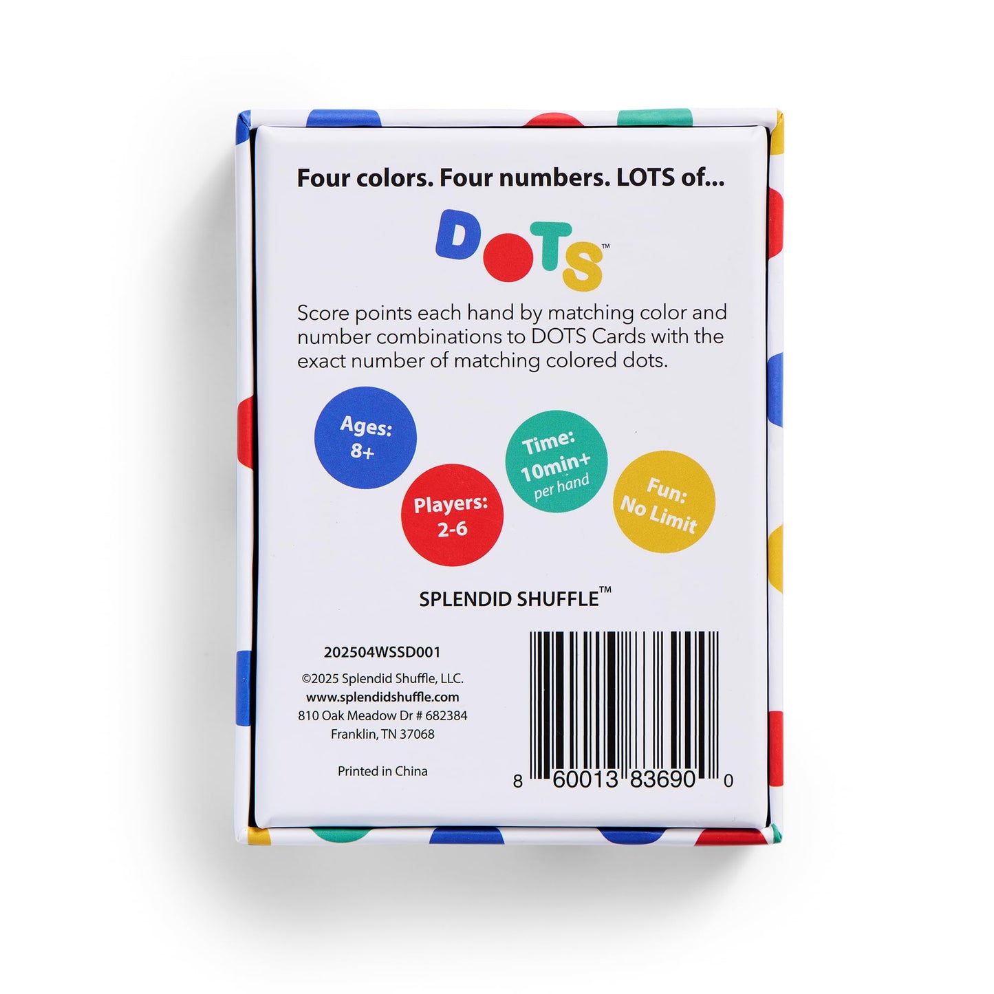 DOTS - A Delightfully Clever Rummy-Style Card Game for 2-6 Players