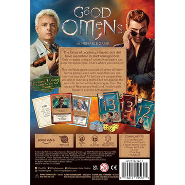 Renegade Game Studios | Good Omens | Card Game | Ages 14 Plus | 2-4 Players | 15-30 Minutes Playing Time