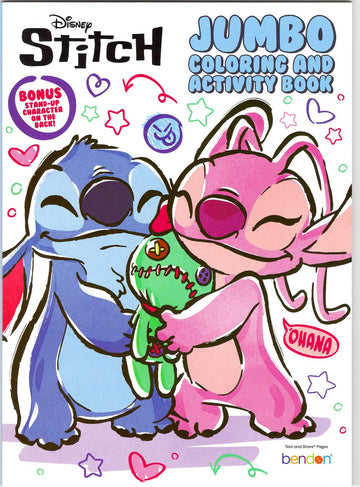 Disney Lilo and Stitch Coloring Books and Sticker Set for Kids Ages 4-8 - Bundle Coloring Pages, Stickers for Girls, Boys, Kids