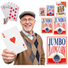 Jumbo Playing Cards, Gigantic Playing Cards - Oversized Cards Extra Large Deck of Cards for Family Game Nights and Casino Party Decor. Ideal