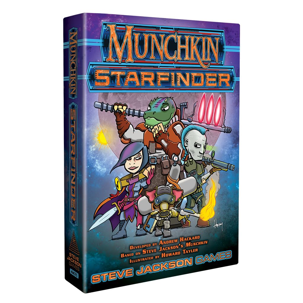 Munchkin Starfinder Card Game (Base Game) | Card Game for Adults, Kids, and Family | Fantasy Adventure Roleplaying Game | Ages 10+ | 3-6 Players |