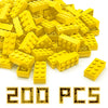 200 Pieces Classic Building Brick 2x4, Creative Building Toy DIY, Suitable for Boys Girls and Teenagers Aged 6+, Compatible with Lego 3001 Bulk Block