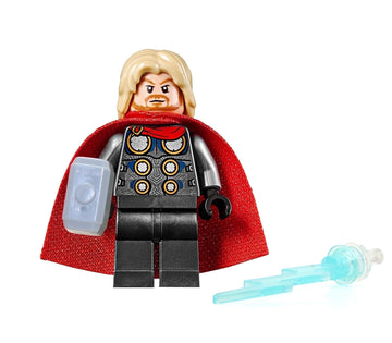 LEGO Super Heroes Avengers Minifigure - Thor with Mjolnir Hammer and Lighting Bolt (2020 Version)
