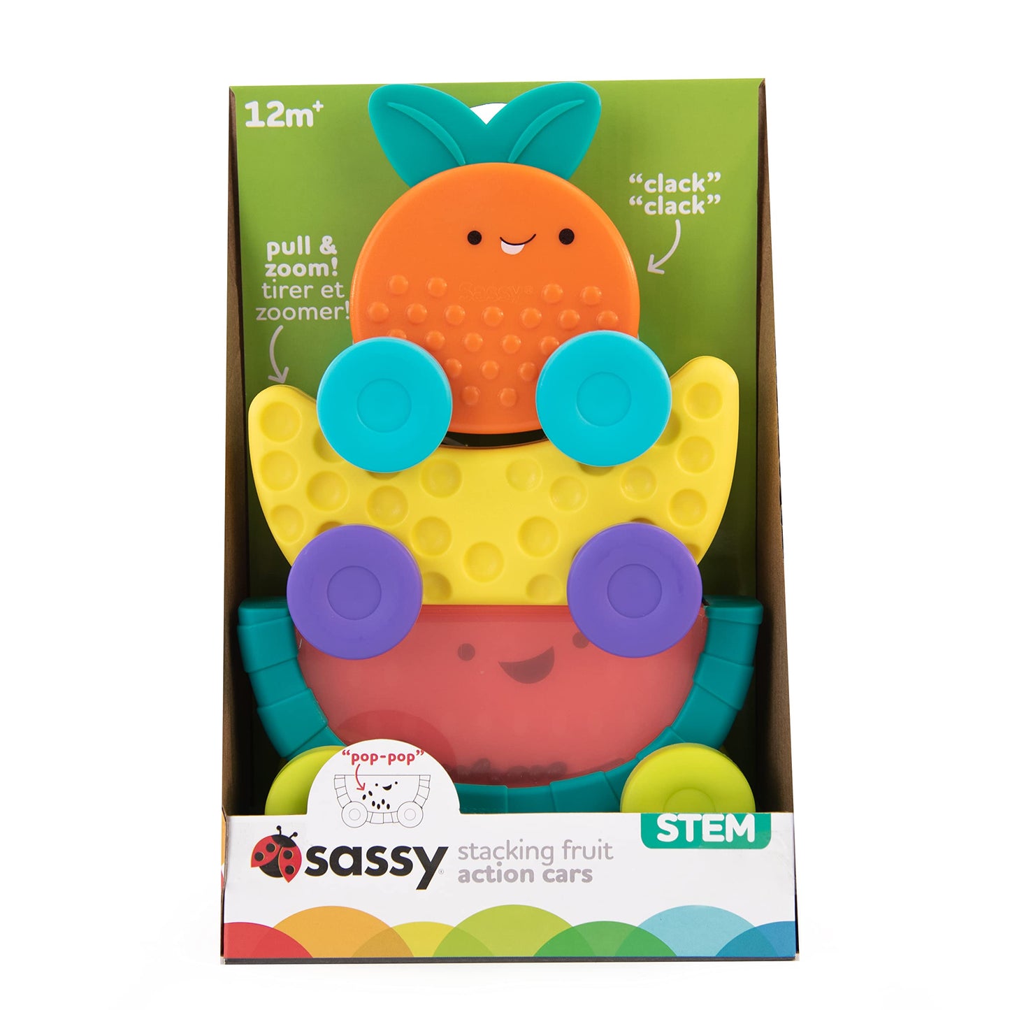 Sassy Stackin' Fruit Cars