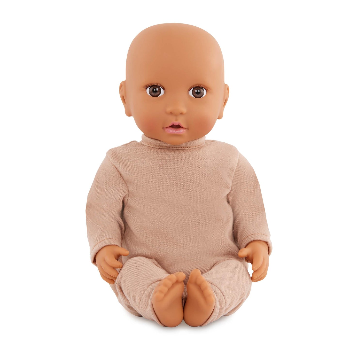 LullaBaby - 14-Inch Realistic Baby Doll - Olive Skin Tone & Brown Eyes - Ultra - Soft Bear - Themed Cuddler - Pretend Play 2+ Years- Baby Doll &