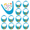 Fun Express Tropical Foam Visor Craft Kit - Craft for Kids Ages 4-8 | Summer Crafts with Foam Stickers for Kids | Bulk Party Crafts for Toddler Arts