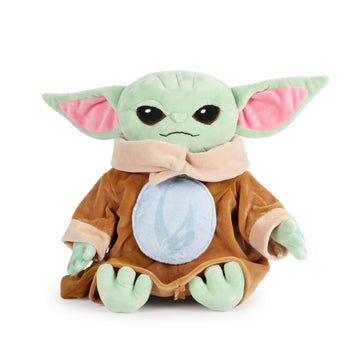 Jay Franco The Mandalorian Plush Pillow Buddy - Large Kids Ultra-Soft Stuffed Plushie & Cozy Pillow, Official Licensed Star Wars, 15 Inches, Multi