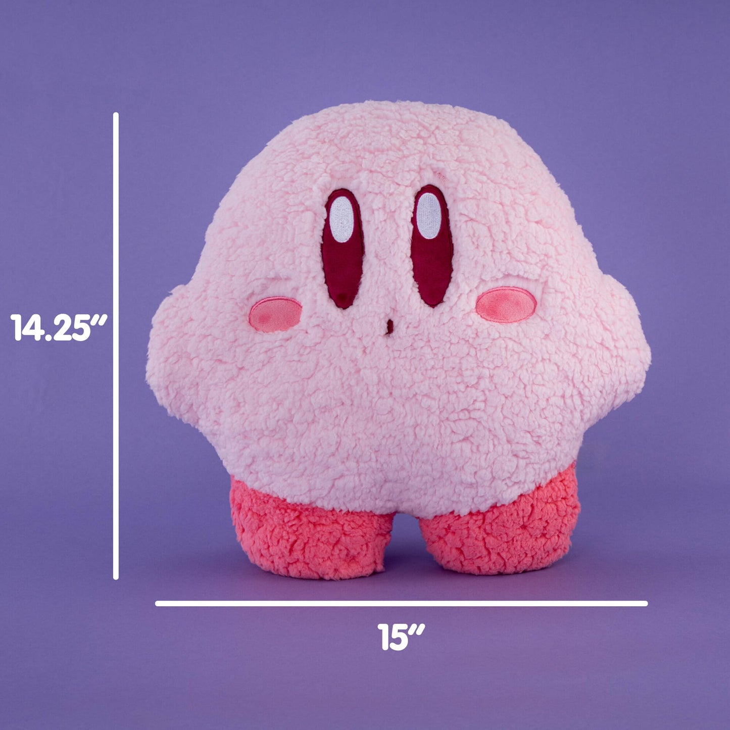 Tomy Mofulatto Kirby Plush - Flat Kirby Plush Figure with Fluffy Texture - Officially Licensed Collectibles and Gamer Decor - Video Game Gifts for Him
