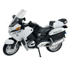 Welly Die Cast BMW R1200 RT Police Motorcycle, 1:18 Scale, Collectible Model Dirt Bike