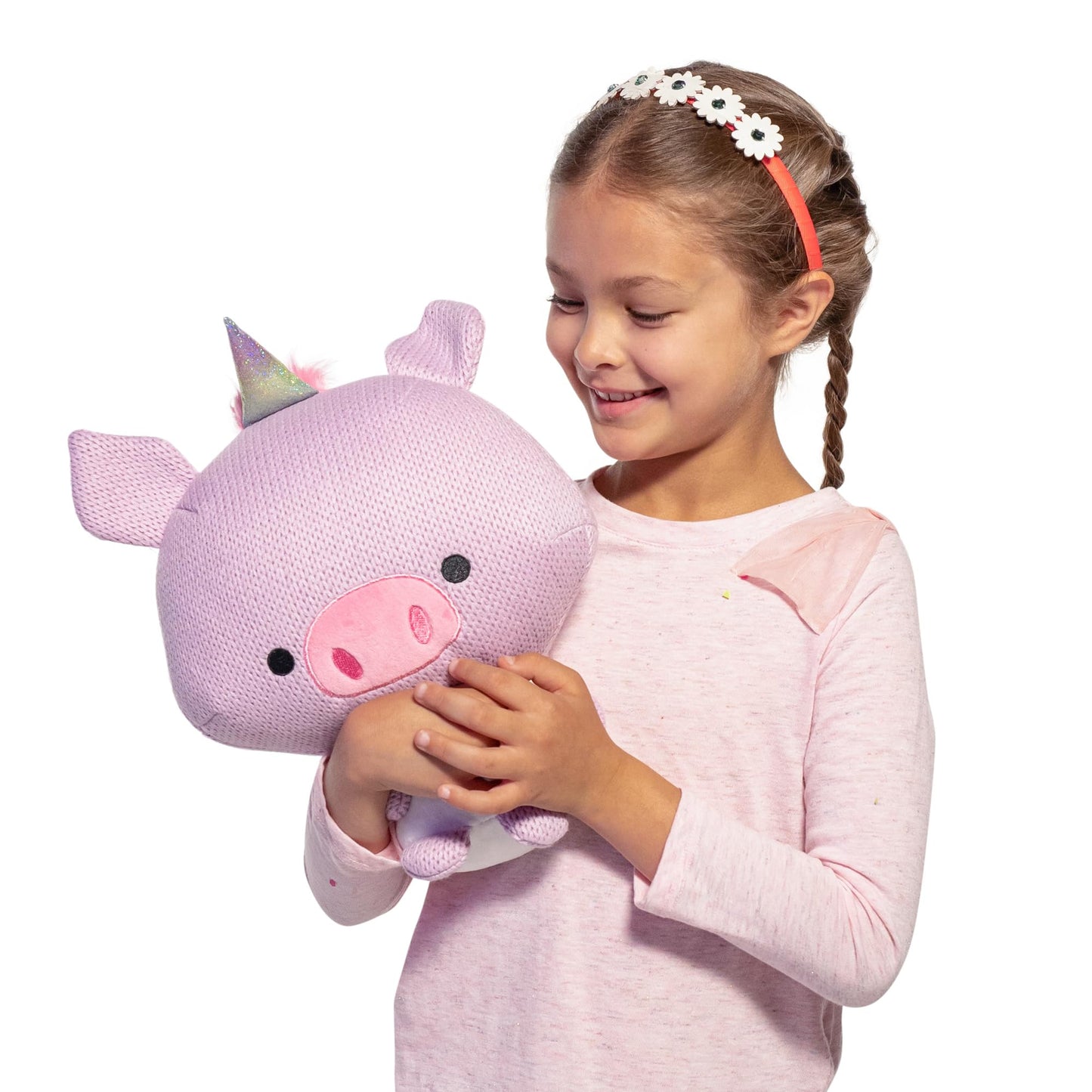 Ami Amis™ Jumbo Oinkie- Soft Cozy Crochet Plush, Adorably Cute Details, Extra Cuddly Size for Collection Enthusiasts